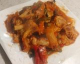 A picture of step 3 of Baked Chicken And Vegetables With Sriracha Sauce.