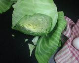 A picture of step 1 of Cabbage egg chat.