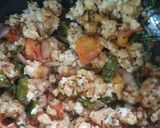A picture of step 7 of Bread Upma.