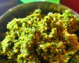 A picture of step 4 of Turai /ridge gourd peel chutney.