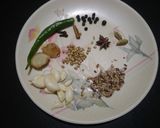A picture of step 1 of Chettinad veg biryani.