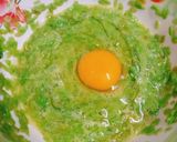 Hình bước làm 2 của món Chả cốm xanh làm với chả cá thác lác