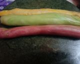 A picture of step 9 of Tricolour mathri.