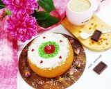 عکس مرحله 4 از دستور کیک تابه ای زعفرانی