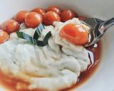 A picture of step 4 of Bubur Sum Sum (Indonesian Sweet Coconut Rice Porridge).