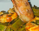 Foto del paso 7 de la receta: Judías verdes y gambas langostineras