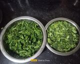 A picture of step 1 of Methi Bathua Paratha.