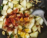 A picture of step 2 of Aloo soya methi tadka sabzi.