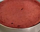 Foto langkah ke 9 dari resep Birthday Cake/ Red Velvet versi Sponge Cake.