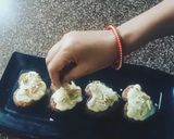 A picture of step 5 of Shahi Toast hearts.