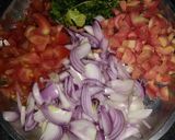 A picture of step 4 of Dum Mix veg Biryani in curry Leaves.