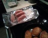 A picture of step 4 of Super easy fried pork chops finished in the oven!!!.