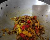 A picture of step 2 of SoyaChunks fry.