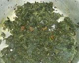 A picture of step 4 of Pumpkin leaves with Coconut Milk (Lisebebe) #vegetablecontest#.