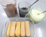 Hình bước làm 1 của món Tiramisu fake nhanh nhất trần đời
