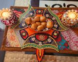 A picture of step 7 of Besan ladoo.