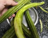A picture of step 1 of Peerkangai Thoghayal | Ridge Gourd Chutney.