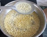 A picture of step 2 of Motichur laddu.