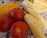 Lecsó tojással,bazsalikommal 🫑🍅🧅🌶🍺 recept fázis 1 fotója