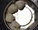 A picture of step 2 of Lychee Chocolate rasgulla.