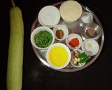 A picture of step 1 of Bottle gourd pakoda.
