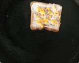 A picture of step 3 of Cheese corn open toast.