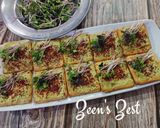 A picture of step 5 of Avocado Microgreens Canapes.
