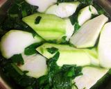 Hình bước làm 2 của món Canh Mồng Tơi+Rau Dền+Mướp Nấu Tôm