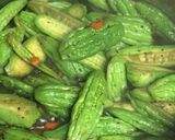 Hình bước làm 1 của món Khổ Qua Đèo Kho Tiêu Chay