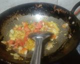 A picture of step 1 of Dahi wali bhindi.