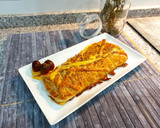 Foto del paso 4 de la receta: Trenza de pavo y extra de "cheese" 🧀🧀🧀🧀