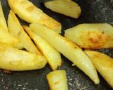 A picture of step 2 of Peri peri Wedges.