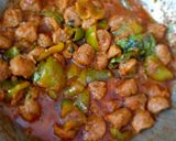 A picture of step 12 of Capsicum & Soya Chunks kadhai masala.