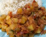 A picture of step 6 of My Style 'Fake' Bacalao with Tuna.