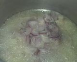 A picture of step 1 of Anday choly ka salan.