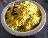 A picture of step 4 of Green Pigeon Pulao.