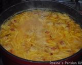 A picture of step 15 of Azerbaijani noodles soup.