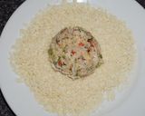 A picture of step 2 of Crab burgers on homemade sesame seed buns.
