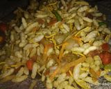 A picture of step 3 of Mangalore style churumuri.