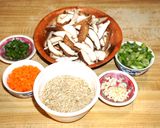 A picture of step 1 of Brown Rice with Shiitake Mushrooms, Jon Style.