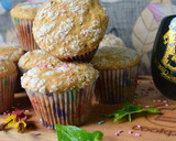 Foto del paso 5 de la receta: Muffins de banana y dulce de leche con cubierta azucarada de coco🥳