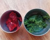 A picture of step 2 of Tri-colour Semolina Idli.