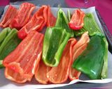 Foto del paso 1 de la receta: Coca individuales de pimiento y boquerones