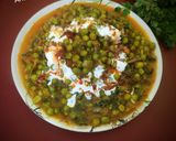 A picture of step 4 of Methi matar malai (dhaba style).