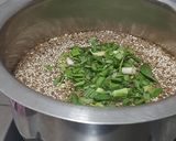 A picture of step 2 of Locho khichu rice flour steam.