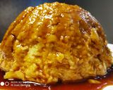 A picture of step 8 of Eggless bread pudding.