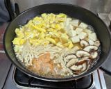 蝦香豆腐嫩蛋煲(簡單料理）的食譜步驟8照片
