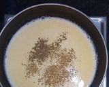 A picture of step 3 of Corn cheese pasta in peri peri white sauce.