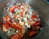 A picture of step 2 of Shahi paneer.