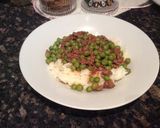 A picture of step 4 of Bazella (Mince with peas and rice).